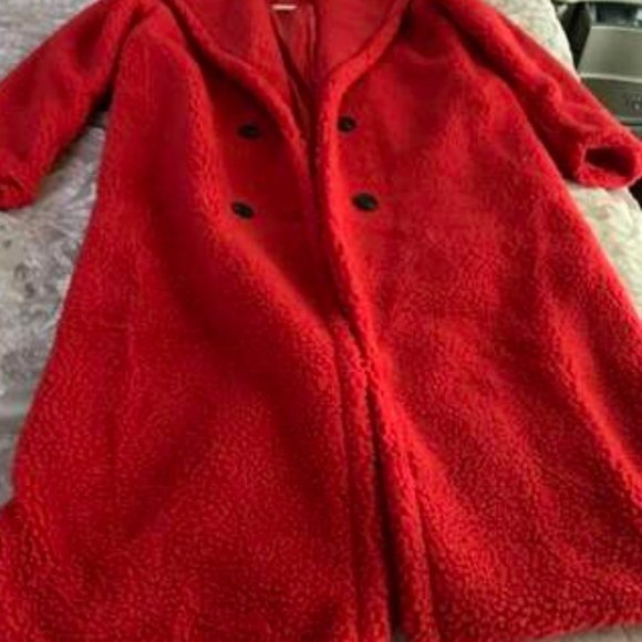 LADY IN RED Faux sherpa Teddy Coat - Picture 9 of 11